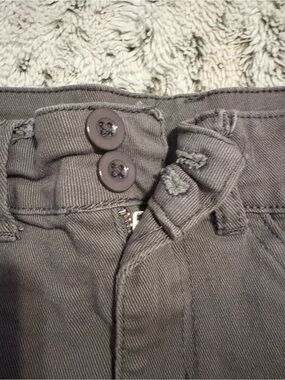 Y2k Style Cotton Gray Mini Cargo Skirt
